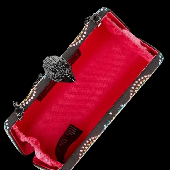 Kurt Geiger London (NWT) I Rainbow Crystal Clutch I Dust Bag - Picture 7 of 11
